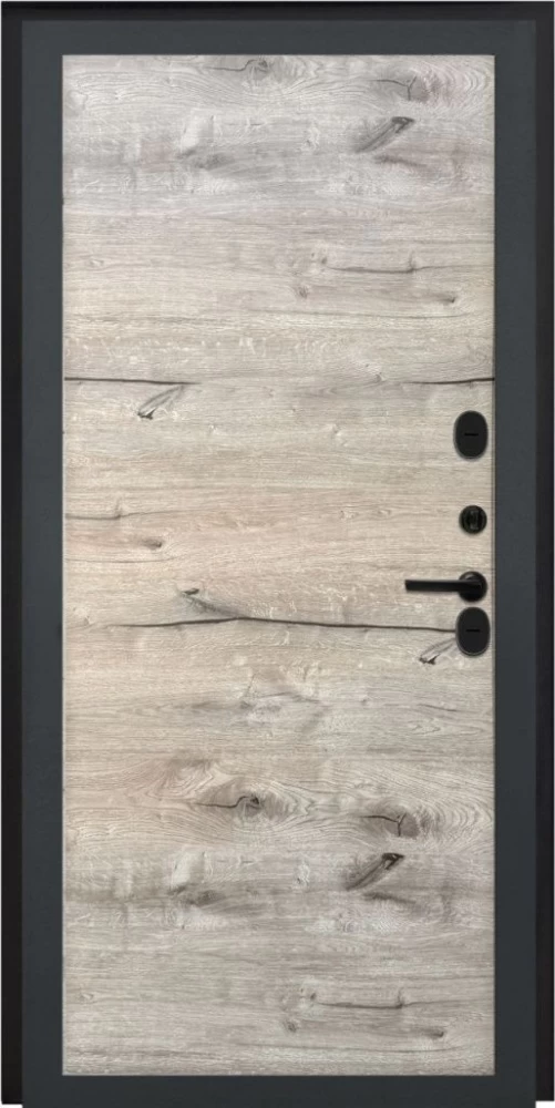 Входная дверь ДвериПРО Аура Без фрезеровки Дуб пацифик горизонт DPRO196725 внутренняя сторона