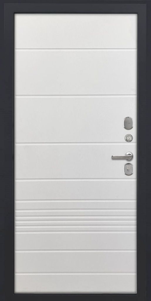 Входная дверь ДвериПРО Модель L-46 ФЛ-700 (10мм, ясень белый) DPRO195458 внутренняя сторона