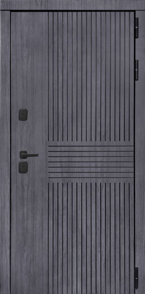 Входная дверь ДвериПРО Берген ПВХ 10мм Астрод Velutto Bianco DPRO196748 внешняя сторона