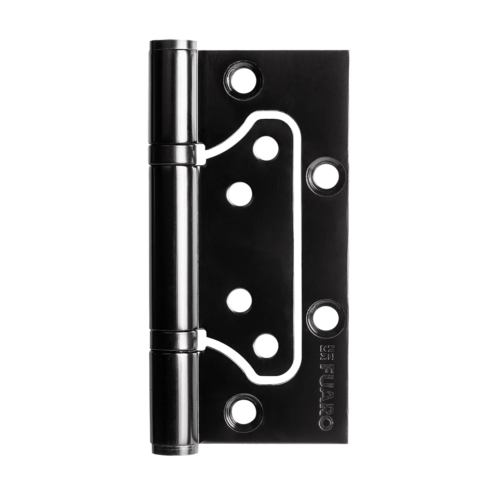 Фото Петля из нержавейки универсальная без врезки IN4500W INOX 304 BL (500-2BB 100x2,5) черный